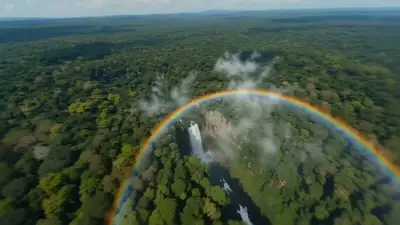 Text VFX Waterfall Typography Cinematic FPV