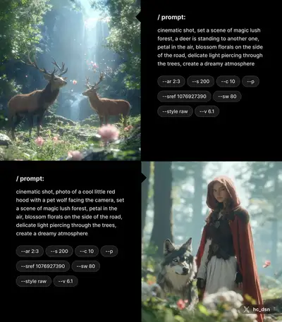 Fairy Tale Forest - Deer Scene
