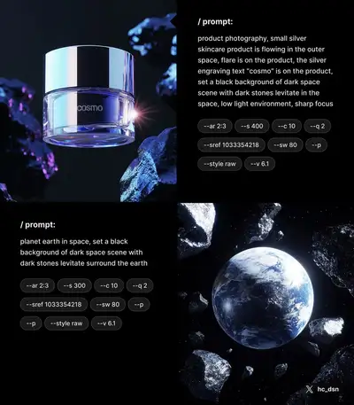 Chrome Space Earth Scene