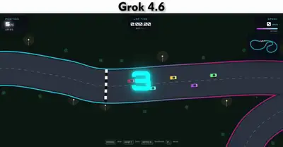 Create a simple racing game in HTML