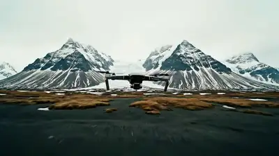 Scène de survol de rennes par drone