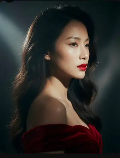 Cinematic High-Fashion Portrait with Dramatic Lighting