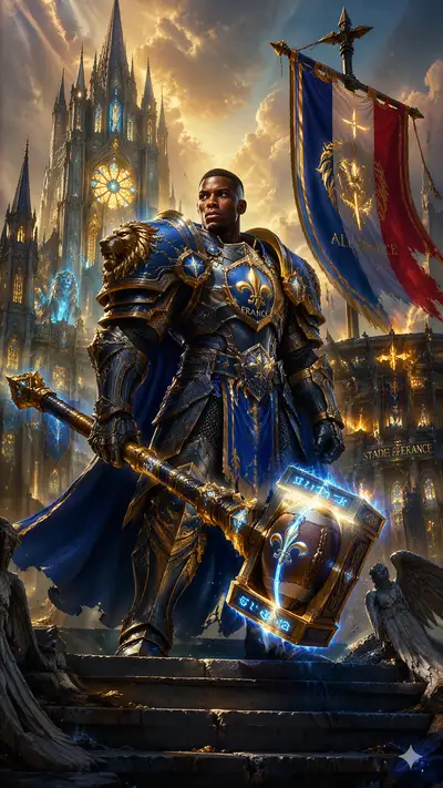 France captain reimagined as WoW holy paladin