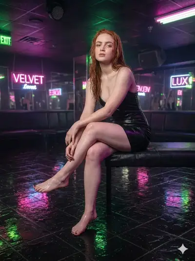 Photorealistic Nightclub Party Scene