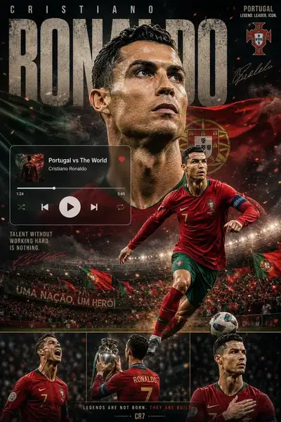 Premium Football Legend Poster Wallpaper