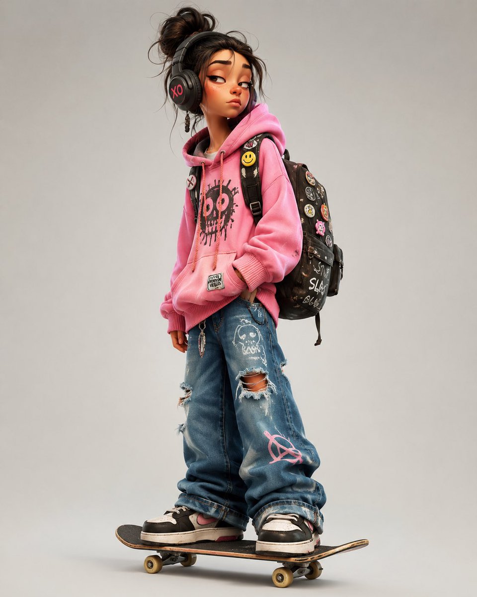 Ultra-detailed stylized 3D character design in a premium animated-film