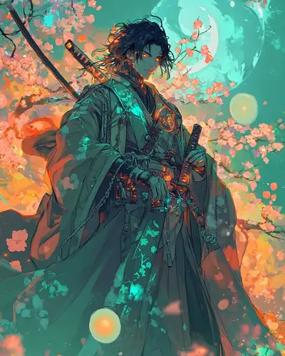 Celestial Shrine Maiden Anime Prompt
