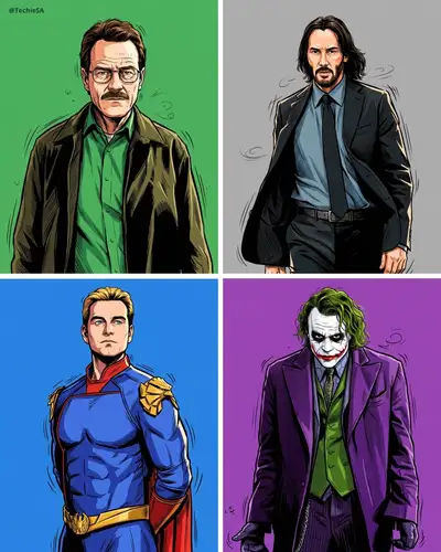 Comic-book portrait with strict identity preservation