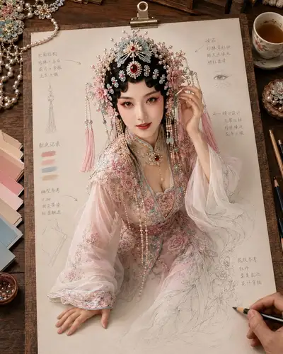 Paper Comes to Life Chinese Opera Costume Concept