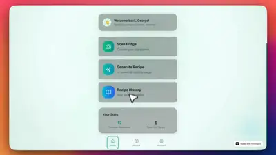 AI Recipe App from Fridge Photo