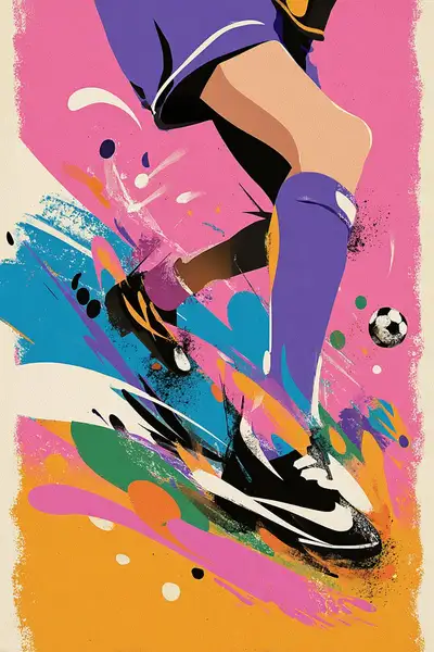 UEFA Champions League Poster Style Illustration
