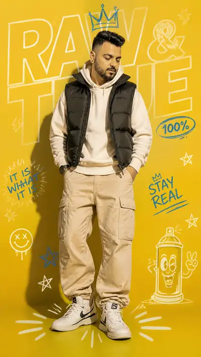 Streetwear Graphic Collage Fashion Campaign Prompt