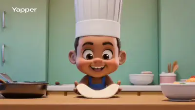 Chibi Chefs Making Pizza in Cartoon Pizzeria