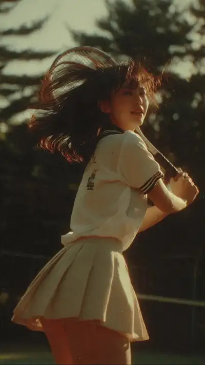 Cinematic Tennis Swing Portrait