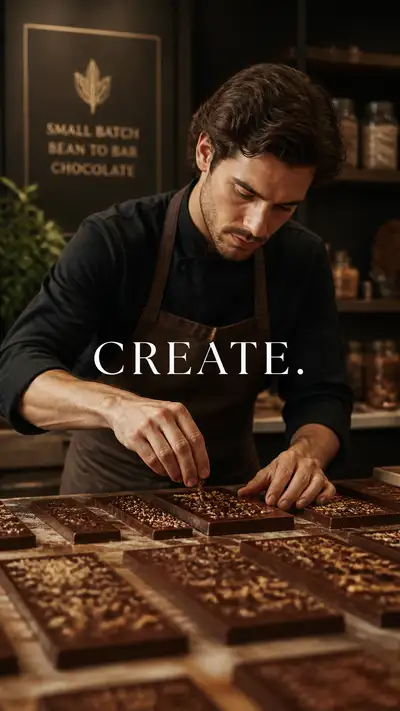 ショコラティエの CREATE ライフスタイルキャンペーンポートレート