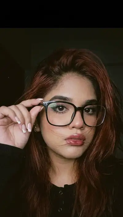 Vintage Dark Glam Selfie Portrait