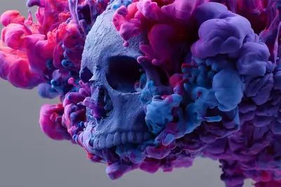 Zero-Gravity Ink Bloom