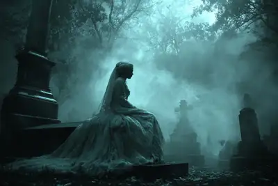 Fog-Filled Graveyard Gothic Horror Prompt