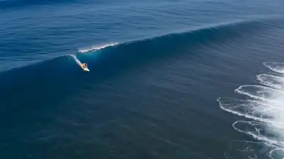 Cinematic Surfer Commercial Video Prompt