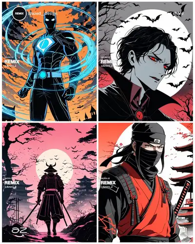 Luminescent Manga Prompt Template