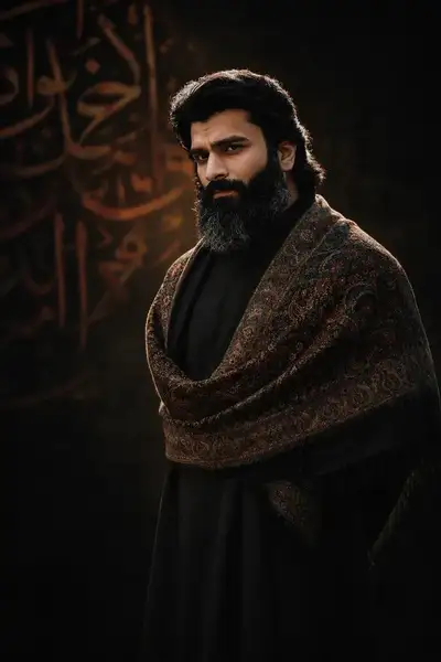 Cinematic Portrait of a Muslim Woman in Abaya