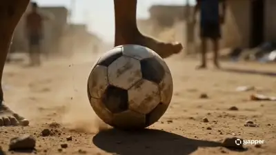Kinematografisches Sport-Transformationsvideo vom Straßenkind zum Stadionstar