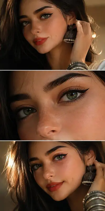 Golden-Hour Beauty Collage Prompt