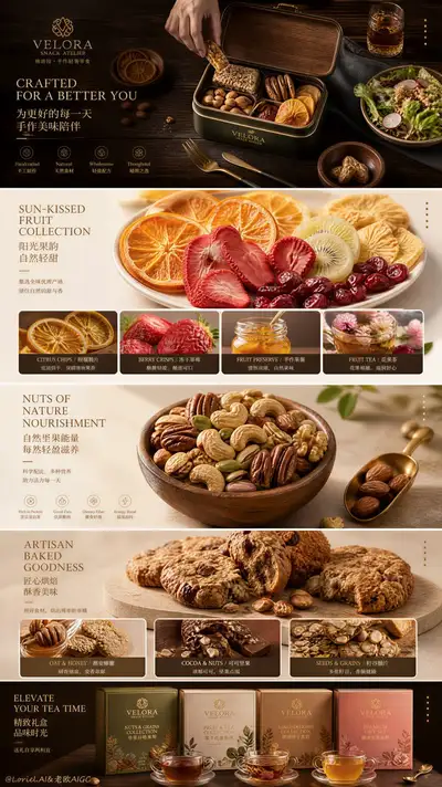 超高端电商食品销售海报
