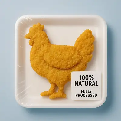 Silhouette d’emballage de nuggets de poulet