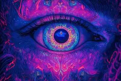 Psychedelic Mirror Art Prompt