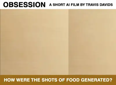 Top-Down Food Placement Video Prompt