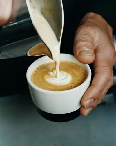 Coffee Pour Close-Up Editorial Photo