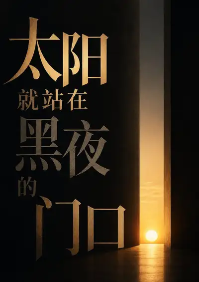 Chinese minimalist typographic poster from custom text
