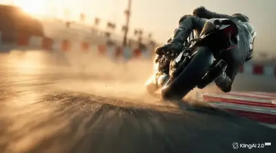 Racing Superbike Drift Animation Prompt