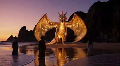 Golden Dragon Cinematic Flight Sequence