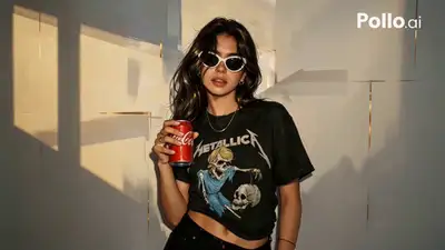 15-second cinematic Coca-Cola commercial video prompt