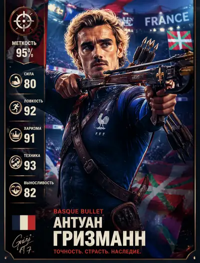Antoine Griezmann basque bullet wrestler card