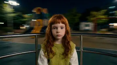 Spinning Playground Wheel Cinematic Video Prompt