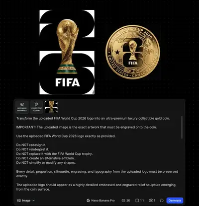 Luxury Collectible Coin from Logo