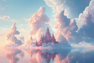 Ethereal Cloudscape Haven Base Prompt