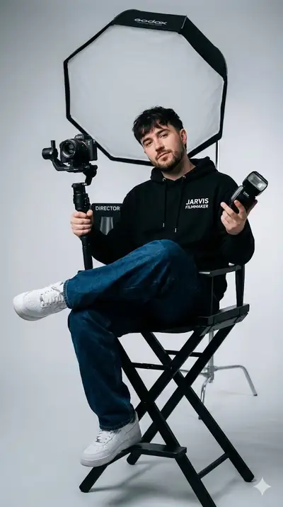 Cinematic Filmmaker Studio Portrait