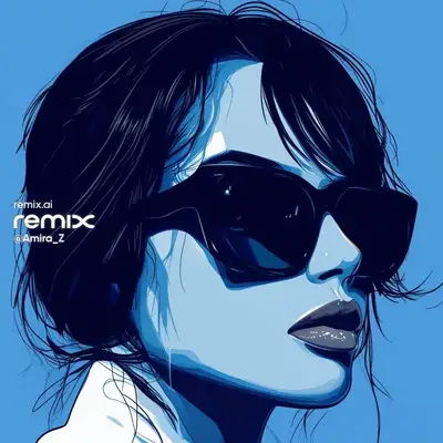 Anime Portrait with Sunglasses