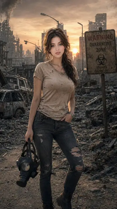 Survivor at the Quarantine Zone - Cinematic Portrait