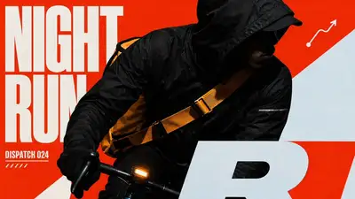 Modelo de pôster editorial de profissão no turno da noite