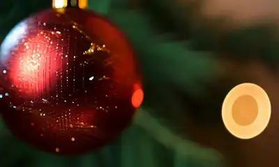 Christmas Ornament Shatter Text Reveal