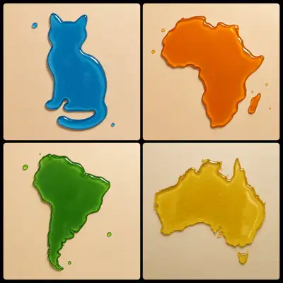 Photorealistic Liquid Puddle Shape