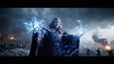 Mage Summoning Storm with Skeletal Colossus