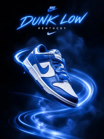 Nike Dunk Low Syracuse Orange Advertising Poster