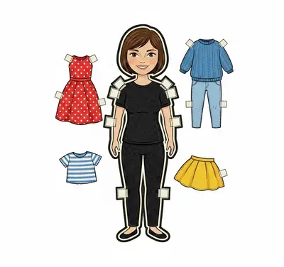 Nostalgic Paper Doll Creation
