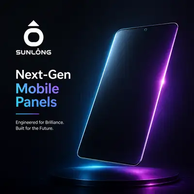 Affiche visuelle clé de panneau en verre pour smartphone premium